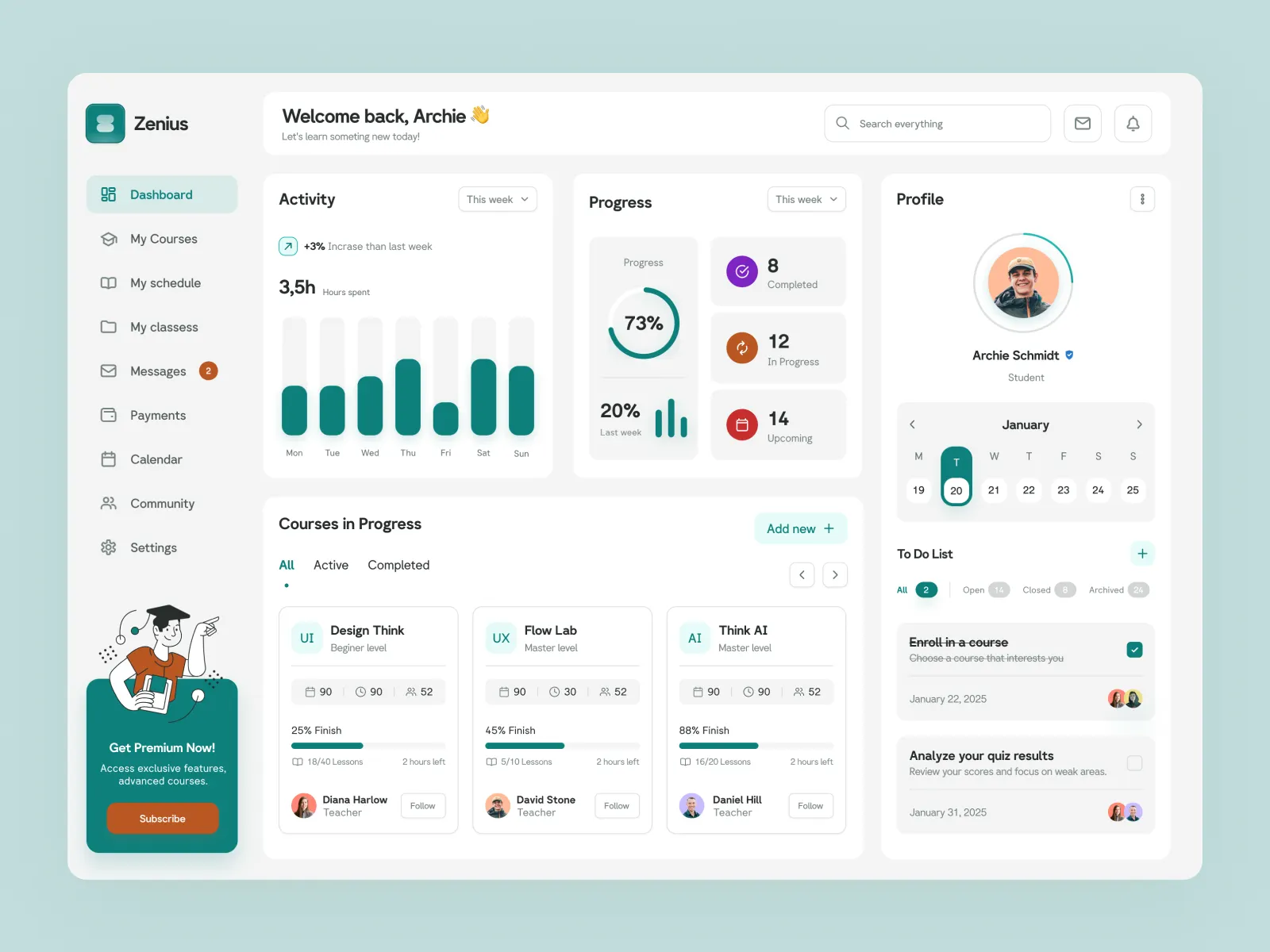 Learning Management System (LMS) Platform - EdTech project in Enterprise